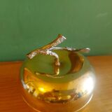 Apple-shaped brass tidy