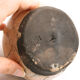 Vase in gray and powder pink raku sandstone signed with Japanese inspiration
