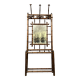 Coat rack with Chinese style bamboo umbrella stand circa 1880