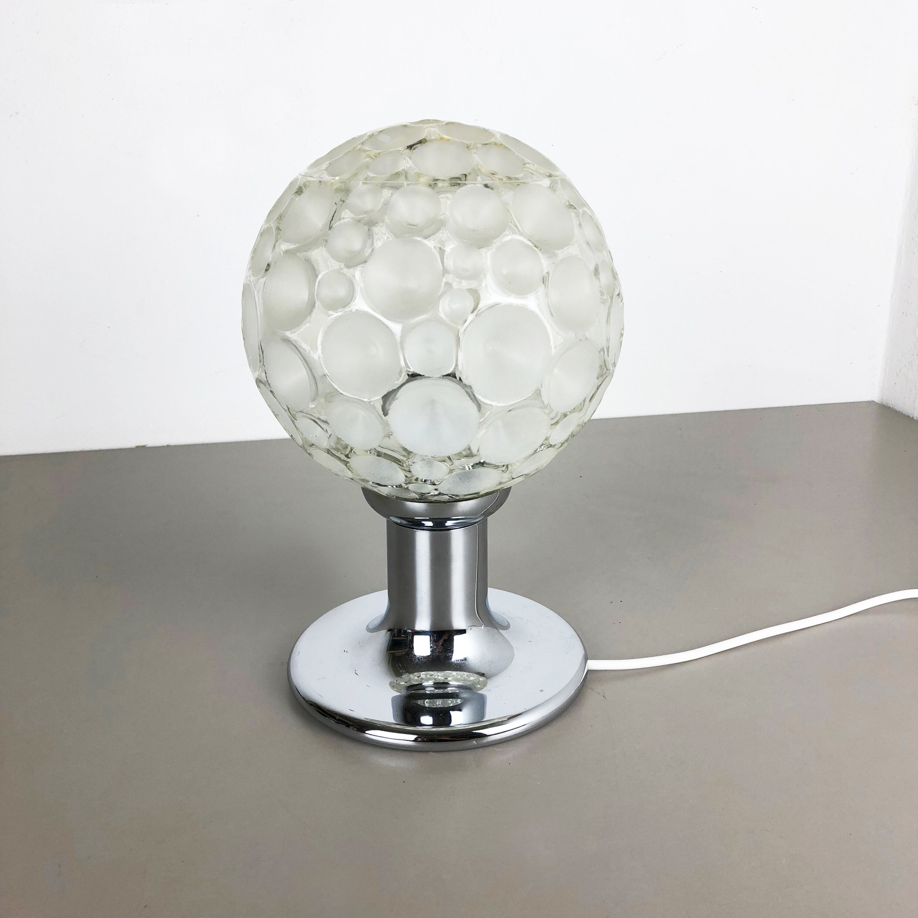 Modernist sputnik chromed table light, Germany, 1970s