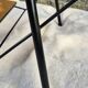 Small table, vintage Scandinavian TV unit in metal and wood, renovated.