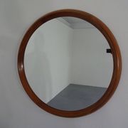 Large teak mirror by Bernhard Pedersen for Viby J. Møbelfabrik, Denmark, 1960s.