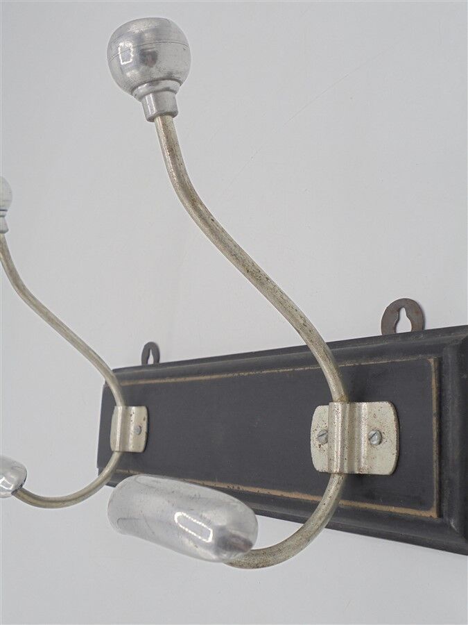 Coat rack 2 aluminium hooks