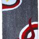 Tapis Contemporain ORA Hooked en Laine (73cm x 143cm), Édition Unique