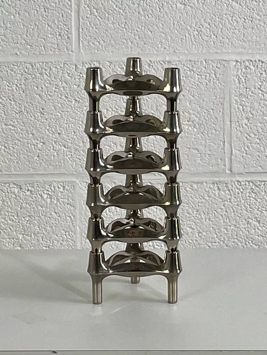 Set of 6 Nagel candle holders