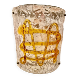 Mazzega two-tone Murano glass wall lamp, Italy 1970