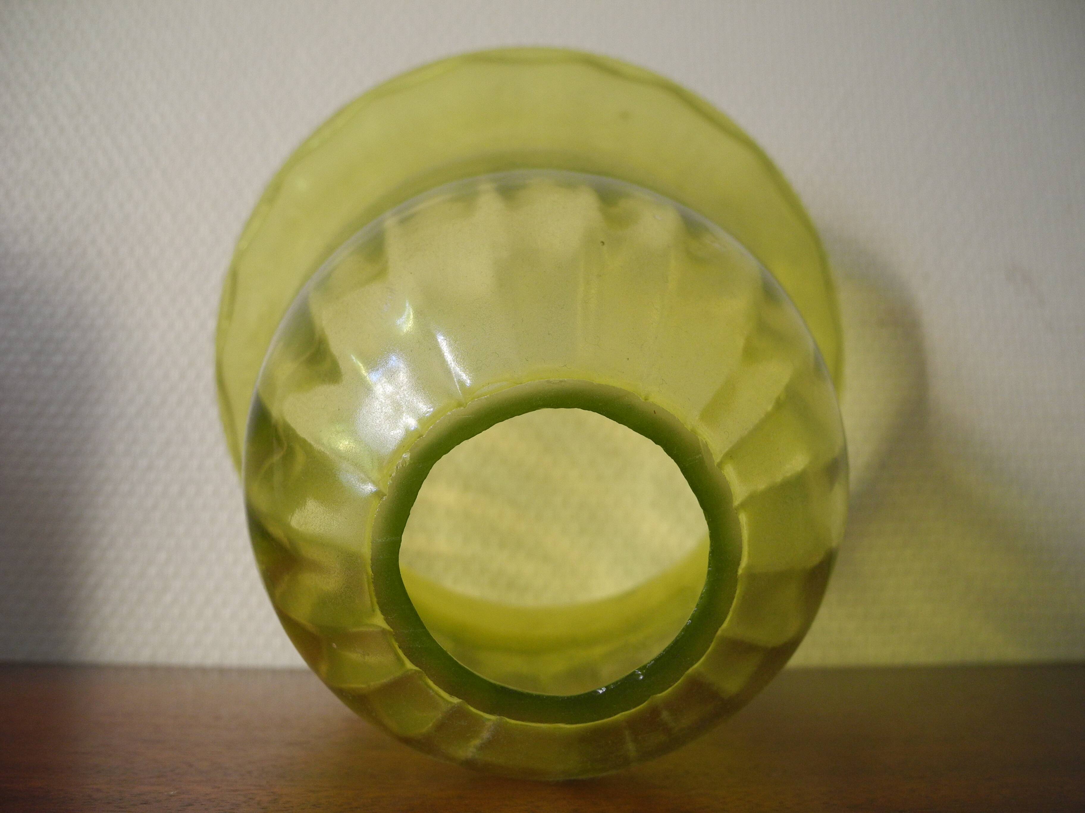 old blown glass lampshade vintage pendant light