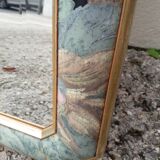 Large vintage beveled mirror (112x39cm)