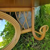 Vintage rattan coats holder