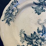 Flat plate 1960 ceramic Lucette 20cm Terre de fer old vintage