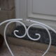Iron garden bench