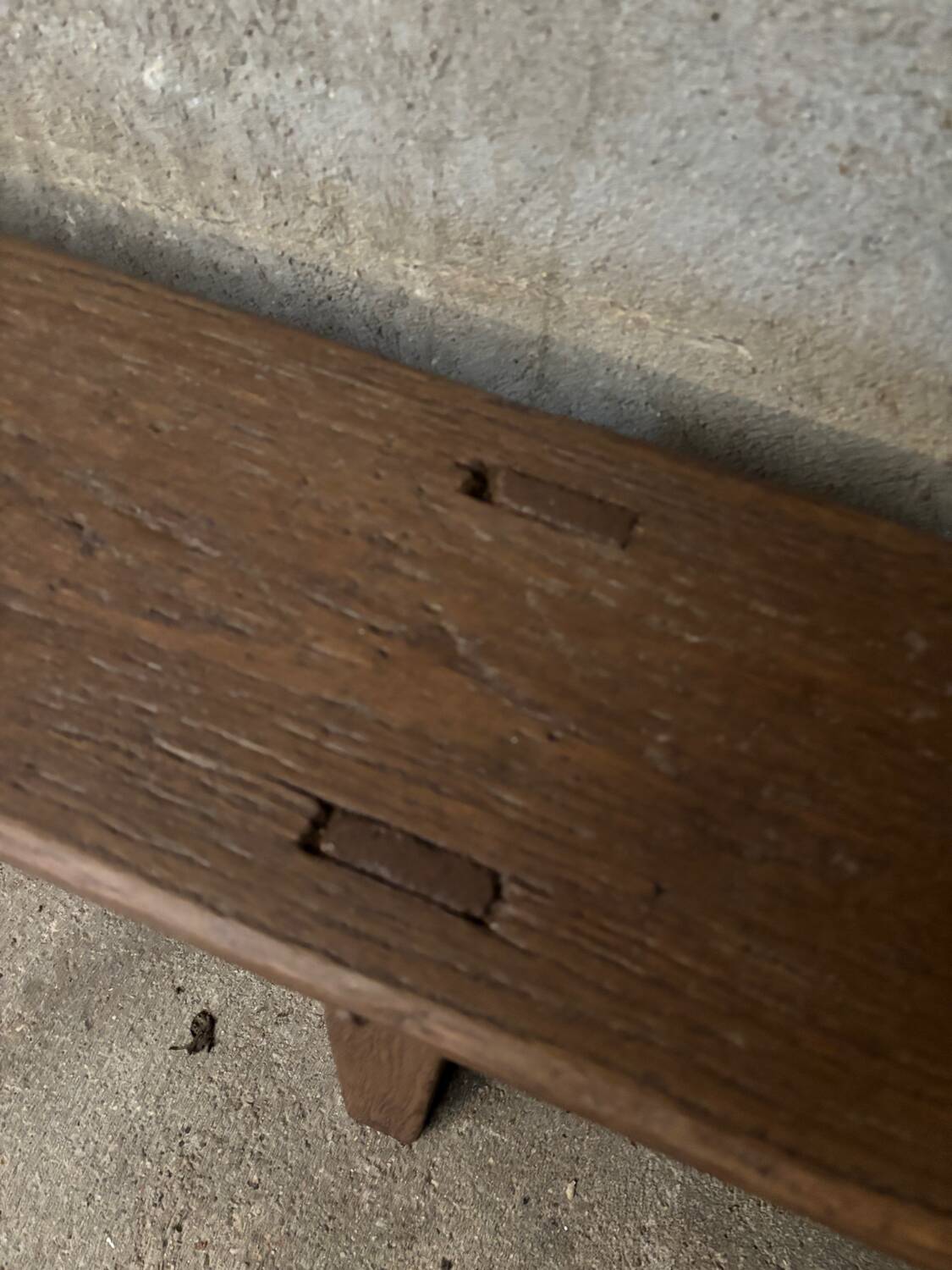 Authentic farm bench