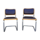 2 chaises Cesca B32 Marcel Breuer