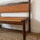 Banc provençal bois et paille rustique