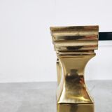 Brass and glass coffee table, 1970s