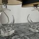 Pair of Saint Louis crystal lamps from the 1950s-60s.