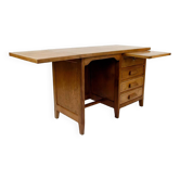 Art Deco oak desk, France, Circa 1940