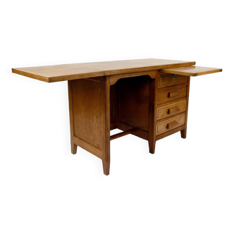 Art Deco oak desk, France, Circa 1940