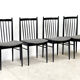 Ensemble de quatre chaises de salle à manger
