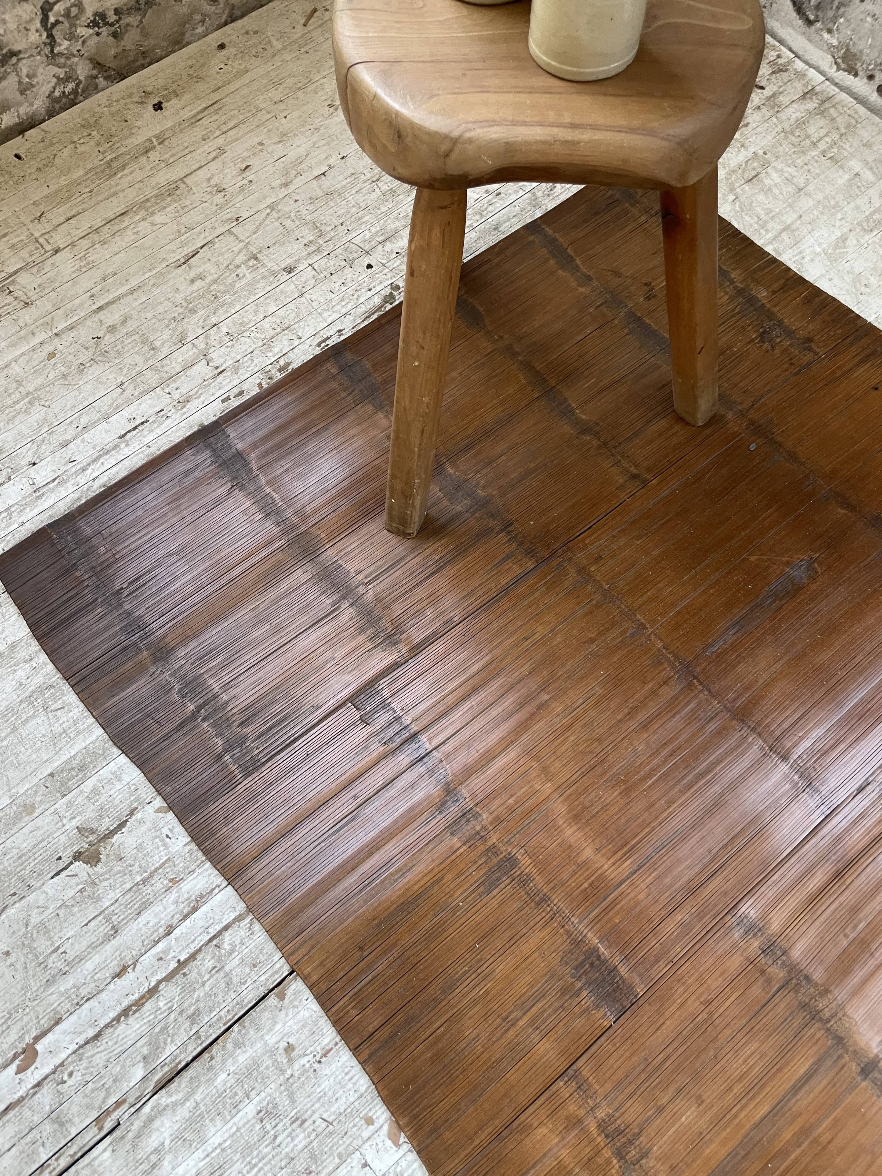 Tapis en bois tribu Akha Birmanie