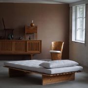 Modern Danish daybed, reupholstered, made of pine, by Nyt i Bo, 1970s.