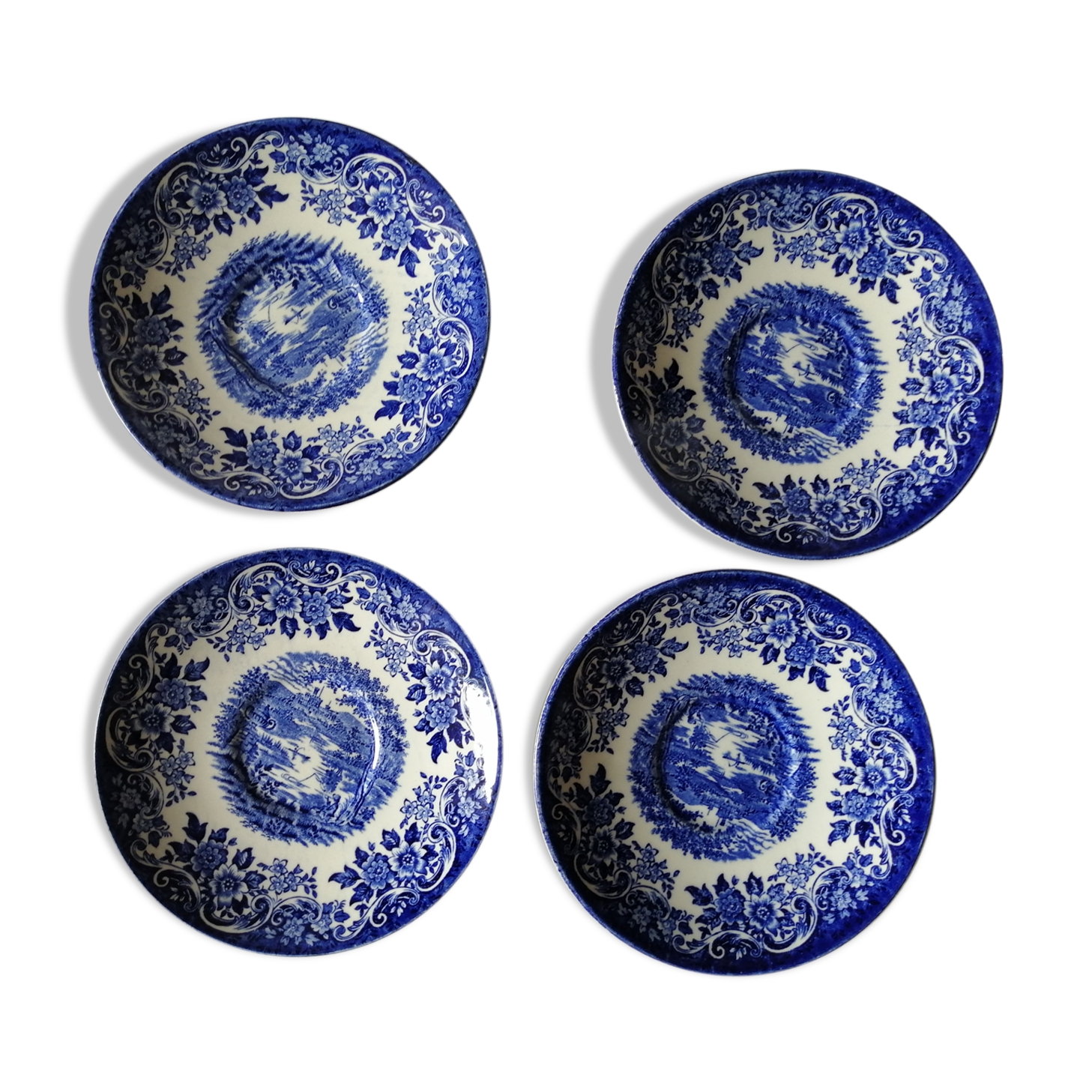 Sous-cups blue decor Broadhurst EST 1847