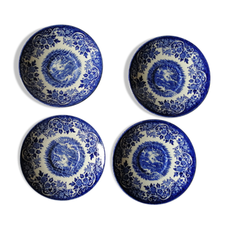 Sous-cups blue decor Broadhurst EST 1847