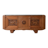 Buffet Art Déco en bois massif