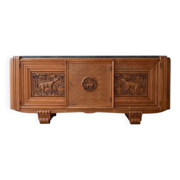 Buffet Art Déco en bois massif