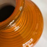 Vase XXXL Italian design 1960 in glazed earth