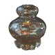 Amber glass lampshade