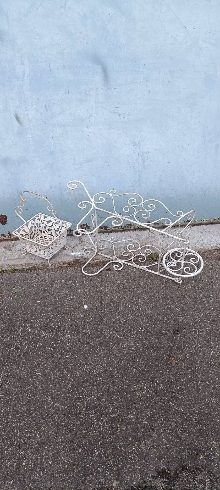 Wrought iron planter 1950