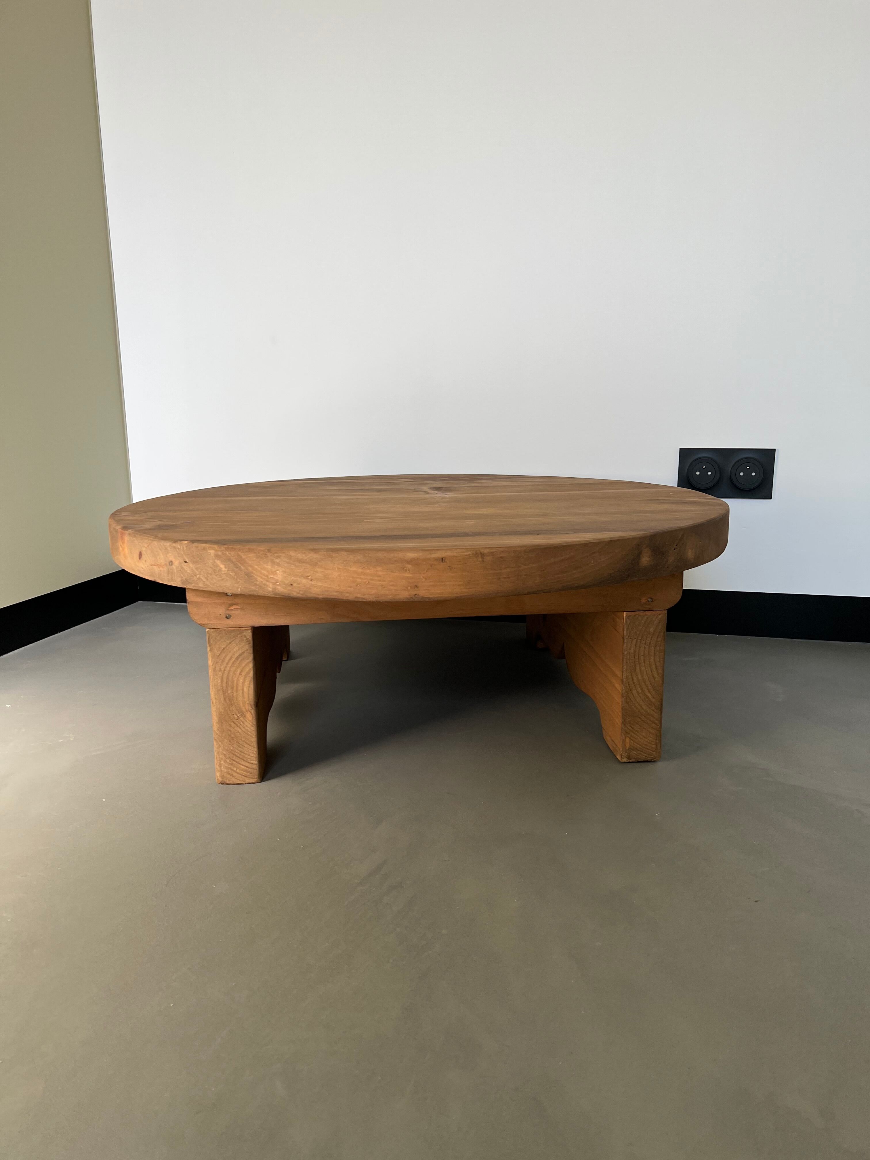 Pine coffee table, 50s