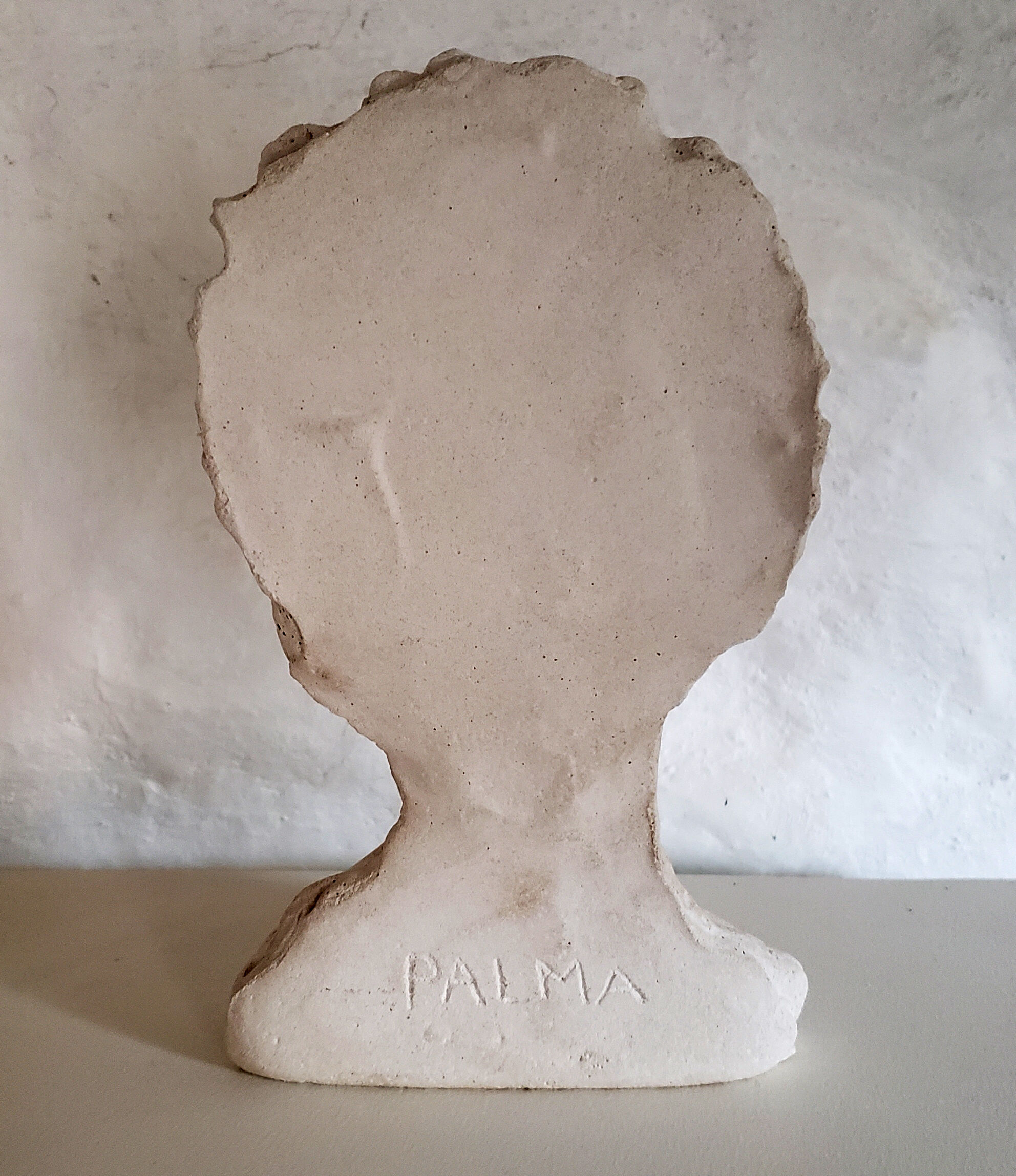 Woman bust in plaster