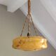 Suspension bol en verre marbré style art déco