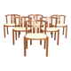 Six teak chairs by Hans J. Frydendal, Denmark 1970
