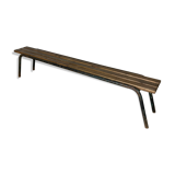 Old bench in steel and wood