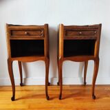 Pair of Louis VX style bedside tables