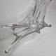Vintage asymmetrical "Splash" crystal cup, 65 cm