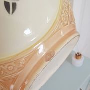 Hidden vase planter in slipware, Bruyne factory (Fives-Lille)