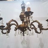 Bronze chandelier from the 50s