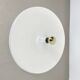 Rare white 52cm Disc Wall Light by Honsel, Germany 1970s