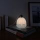 Vintage blue opaline glass tulip portable lamp