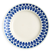 Round Art Deco blue plate Badonviller model Niger