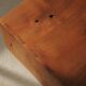 Pair of nesting coffee tables in solid wood, around 1980.