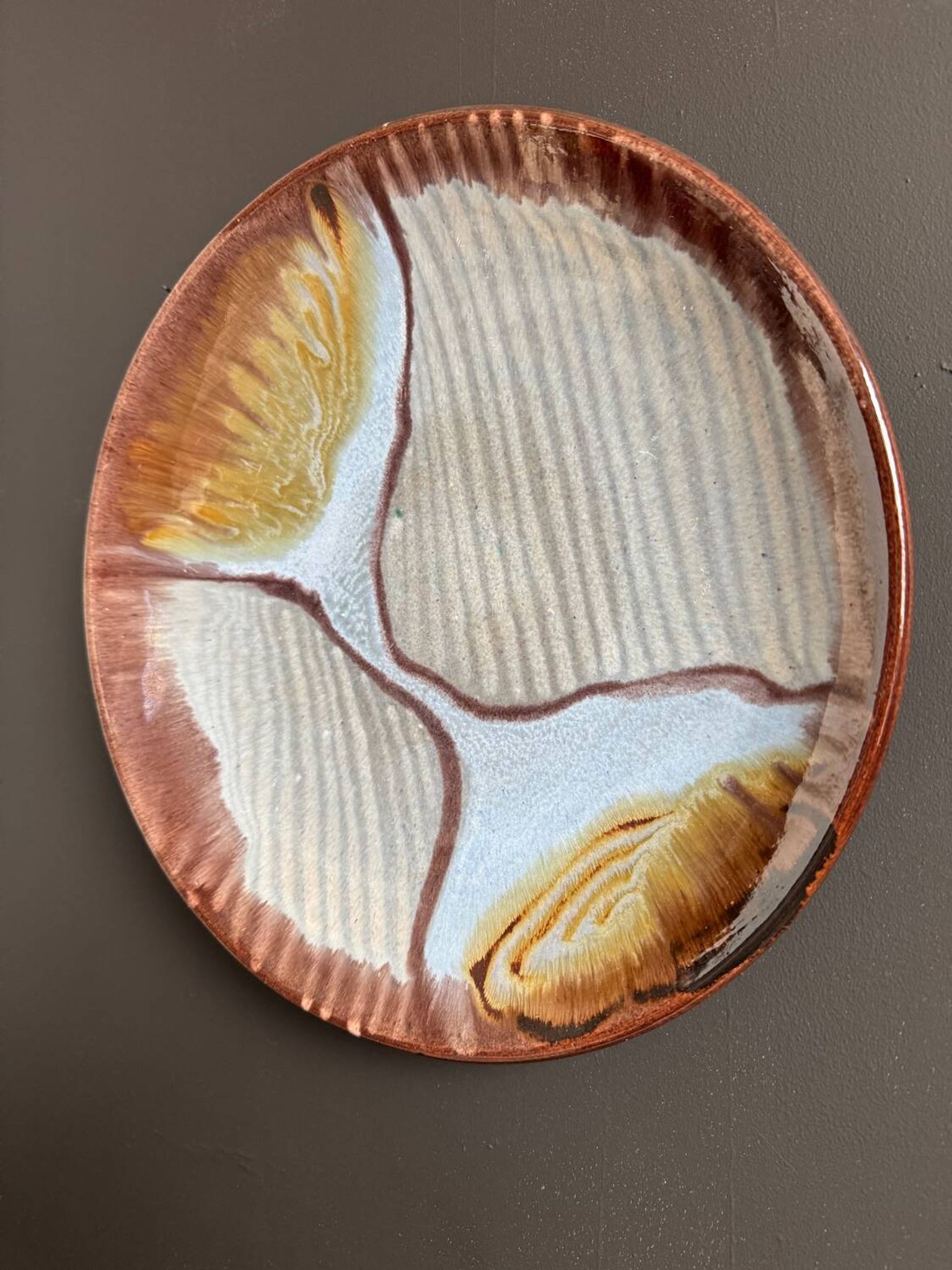 Assiette murale Kamionka Lysa Gora années 60