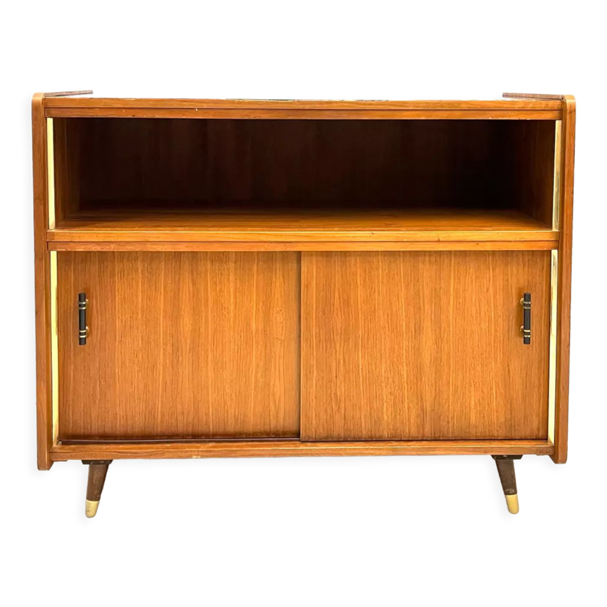 Vintage cabinet with sliding doors