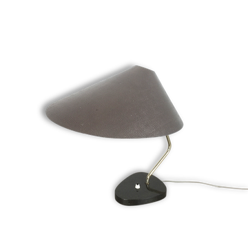Original modernist 1960 s light Table lamp table with granite base. made in Germany