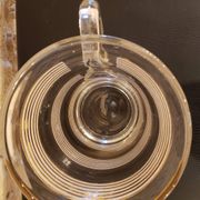 Granite glass jug with gold edging