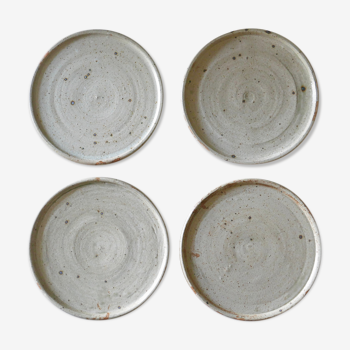 Set of 4 sandstone plates, 60s